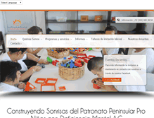 Tablet Screenshot of construyendosonrisas.org